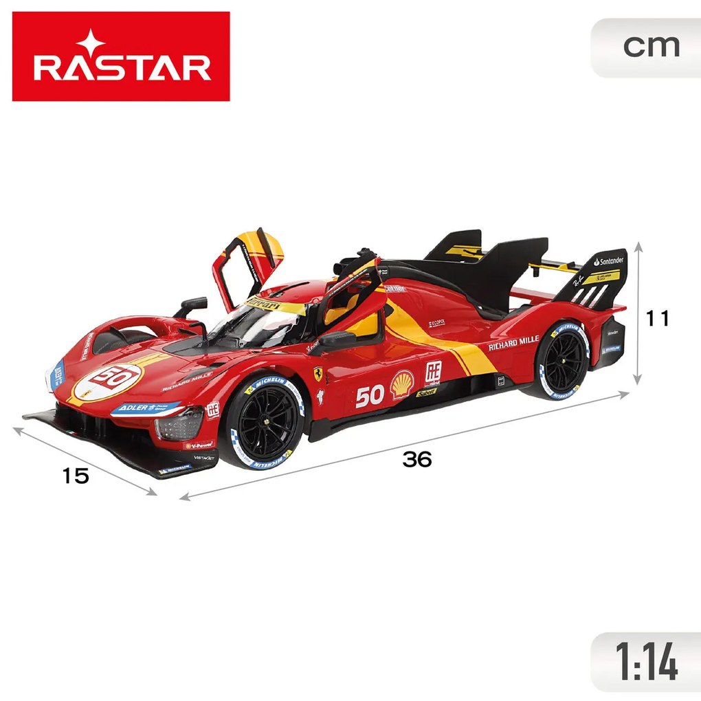 Αυτοκίνητο Radio Control Ferrari 36 X 11 X 15 CM (x2)