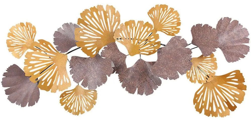 Διακοσμητικό Τοίχου Gergo 279ENZ2525 130x6x60cm Brown-Gold Wallity Μέταλλο
