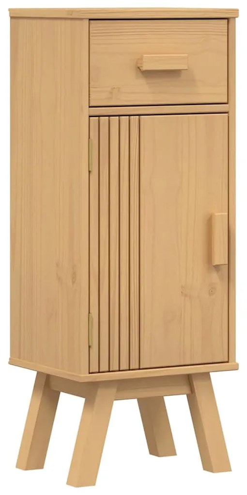 vidaXL Σετ Επίπλων Μπάνιου με συρτάρι 4 pcs Καφέ Μασίφ ξύλο πεύκου