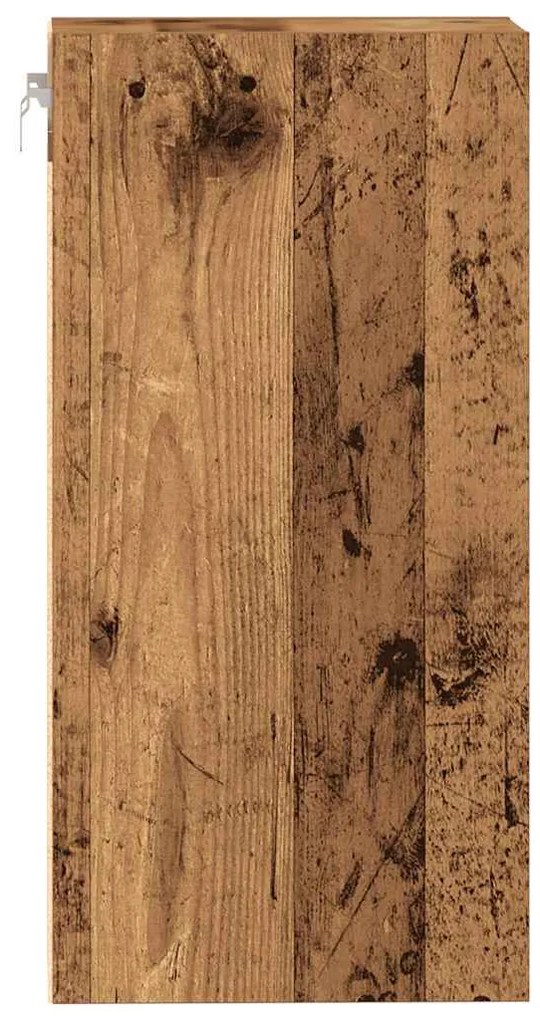 vidaXL κρεμαστό ντουλάπι Riga Παλιό ξύλο 30x29,5x60 cm