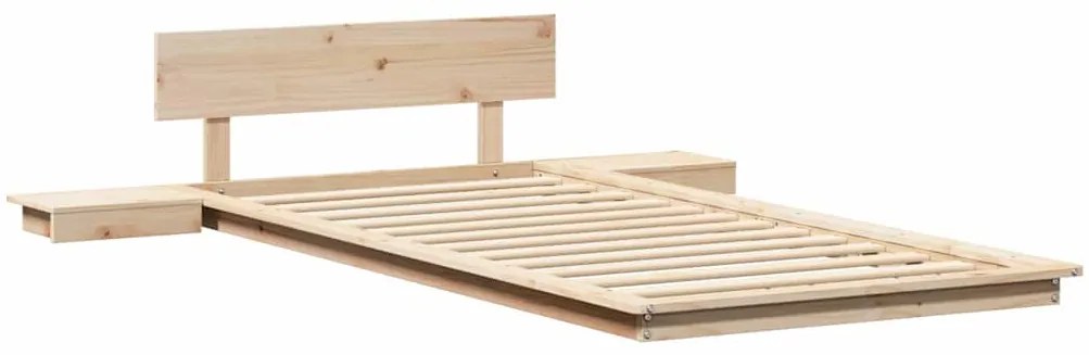 vidaXL Σκελετός Κρεβατιού Καφέ 80 x 200 cm ξύλο