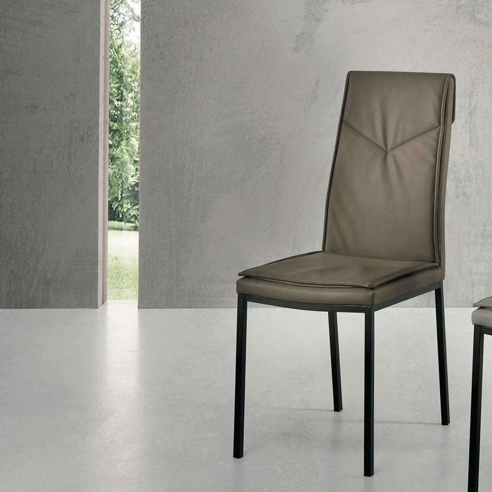 Καρέκλα Vivienne 42x60x100cm Dove Grey Capodarte