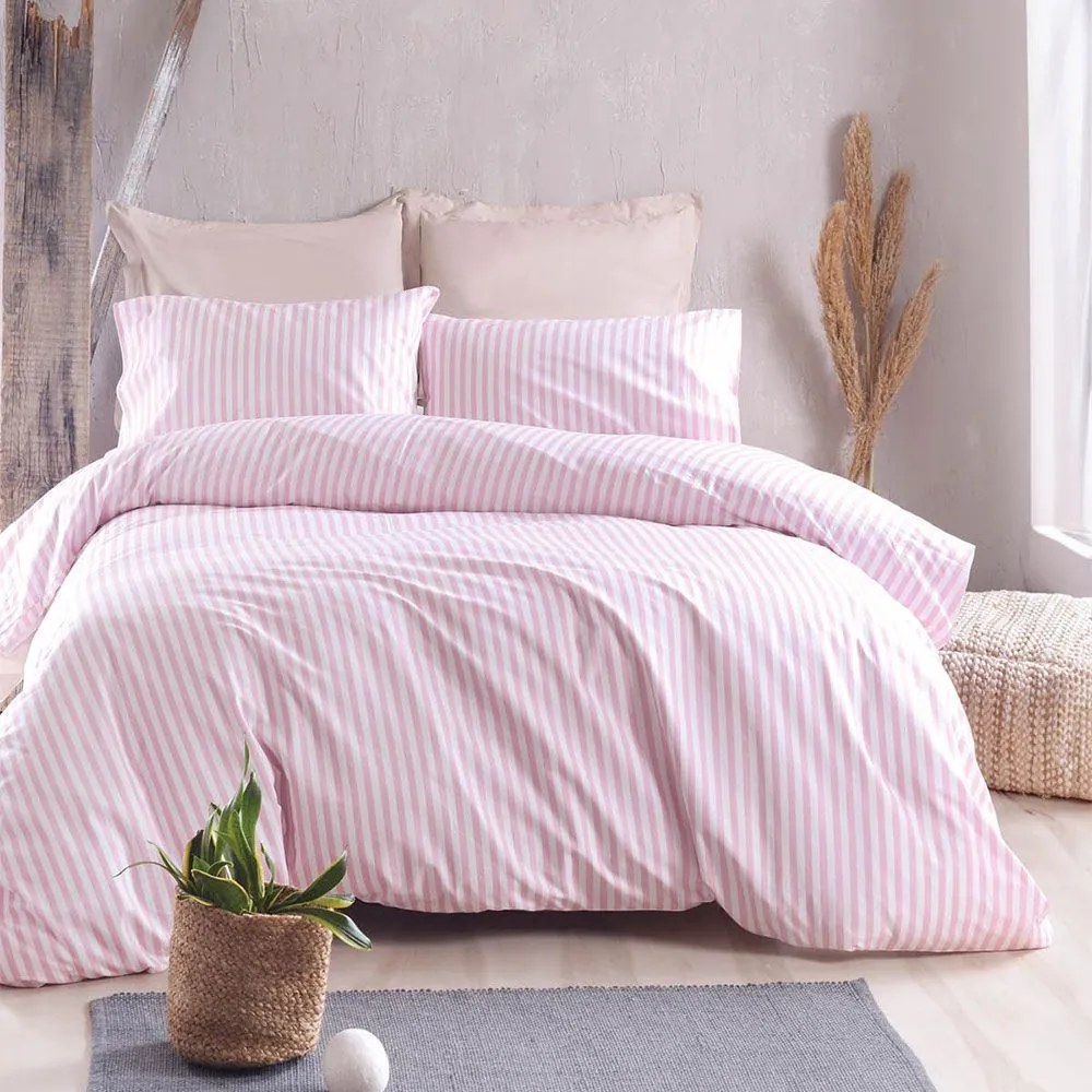 Σεντόνια Eloise (Σετ 4τμχ) Pink Ρυθμός Υπέρδιπλο 230x270cm 100% Βαμβάκι