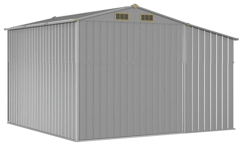 vidaXL Αποθήκη Κήπου Γκρι 277x279x179 εκ. από Γαλβανισμένο Ατσάλι