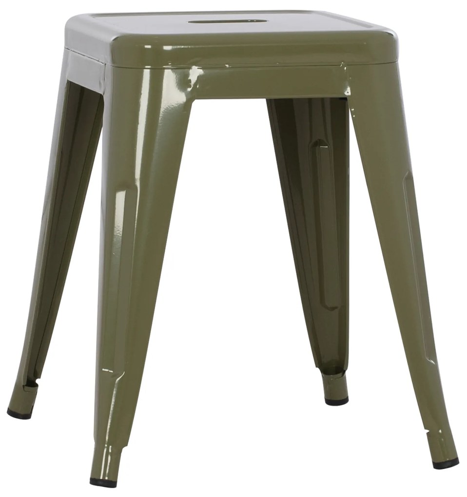 ΣΚΑΜΠΟ ΜΕΤΑΛΛΙΚΟ MELITA HM0096.43 ΣΕ DARK OLIVE ΧΡΩΜΑ 37x37x45Υεκ. (1 Τεμμάχια)