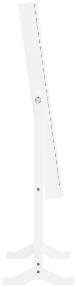 vidaXL Έπιπλο Κοσμημάτων με Καθρέφτη & LED Φώτα Επιδαπέδιο Λευκό