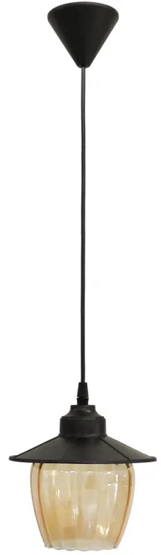 Φωτιστικό Οροφής ΑΡ-98Κ Black 11-0228 Heronia Plastic