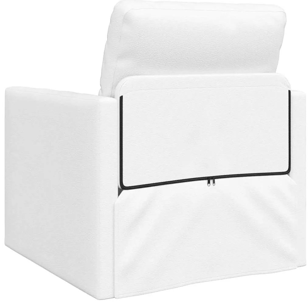 vidaXL Κρεβάτι καναπές Λευκό 74 x 77 x 81 εκ. Βελούδο