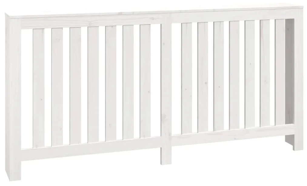 vidaXL Κάλυμμα Καλοριφέρ Λευκό 169x19x84 εκ. από Μασίφ Ξύλο Πεύκου
