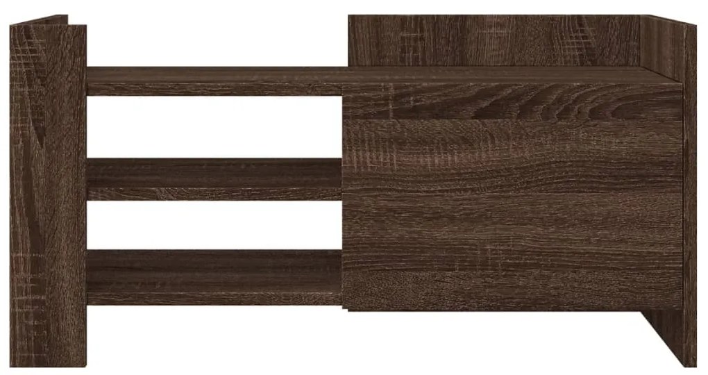 vidaXL Έπιπλο Τηλεόρασης Καφέ Δρυς 80x35x40 εκ. από Επεξεργ. Ξύλο