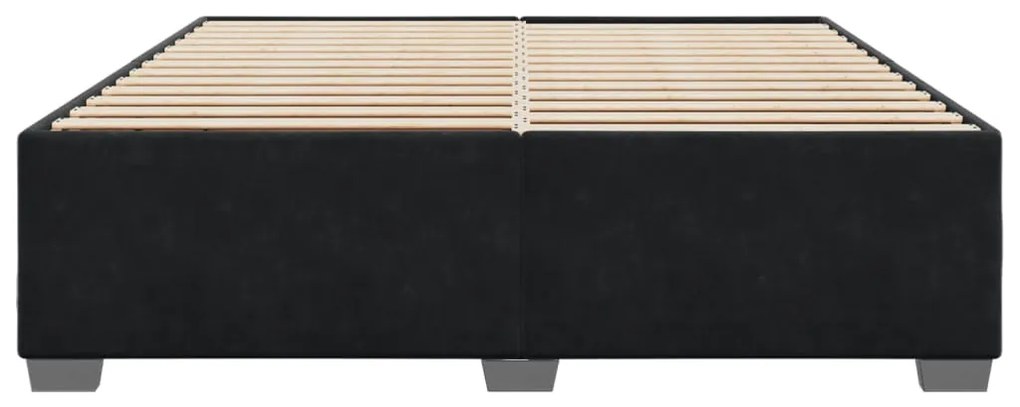 vidaXL Σκελετός Κρεβατιού Χωρίς Στρώμα Μαύρο 180x200 εκ. Βελούδινο