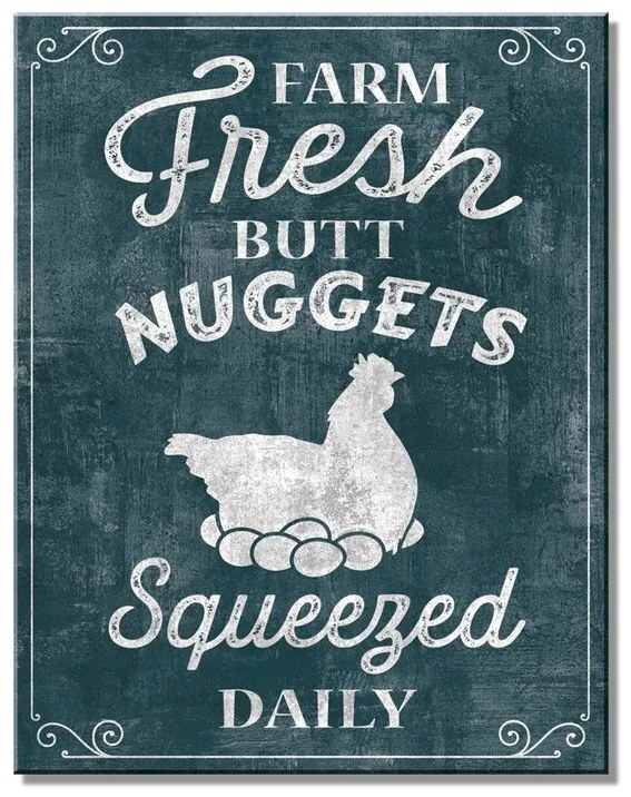 Μεταλλική πινακίδα Farm Nuggets