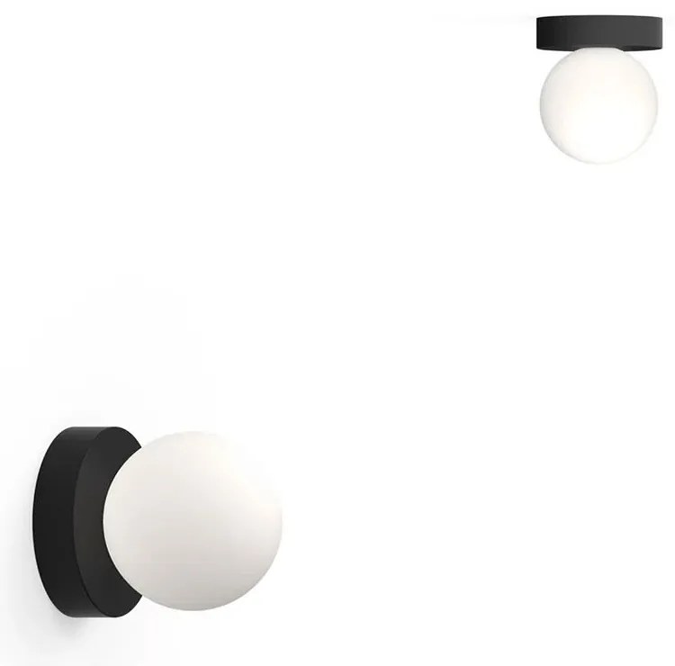 Φωτιστικό Τοίχου Bola Sphere Flush 5 10911 12,7x13,5cm Dim Led 305lm 6W Black Pablo Designs