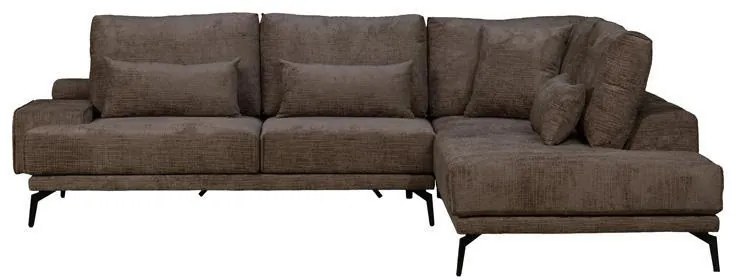 Γωνιακός Καναπές Cristina Fylliana Δεξιά Γωνία Καφέ 300x230x92 εκ. 300x230x92 εκ.