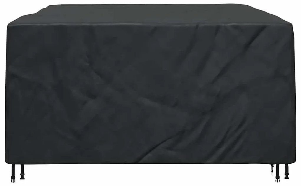 vidaXL Κάλυμμα επίπλων Μονόχρωμο Μαύρο 220 x 190 x 85 εκ. 600D