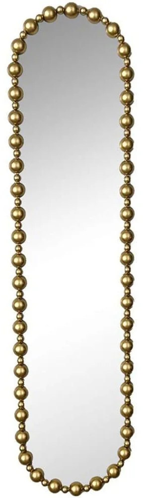 Καθρέπτης Τοίχου Baris 295-000017 40x4,5x160cm Gold Inart Metal, Glass