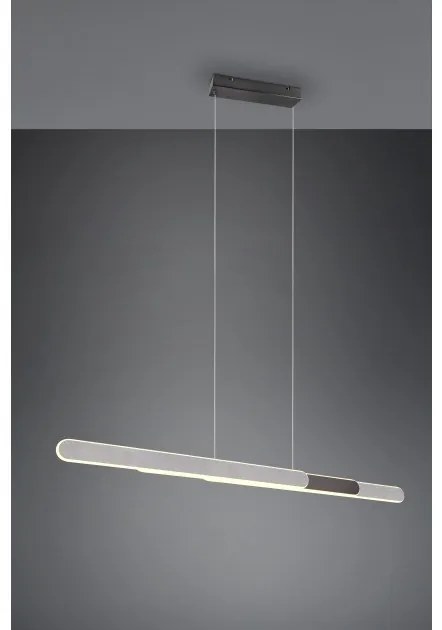 Κρεμαστό Φωτιστικό Οροφής LED 48W Up Down Dimmable CCT Ρυθμιζόμενο Helios Trio Lighting-343310305-Αλουμίνιο 343310305