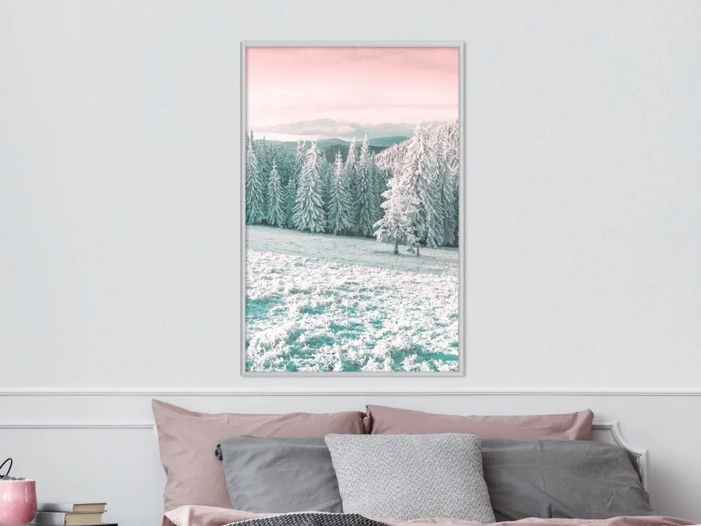 Αφίσα - Frosty Landscape - 20x30 - Χρυσό - Χωρίς πασπαρτού