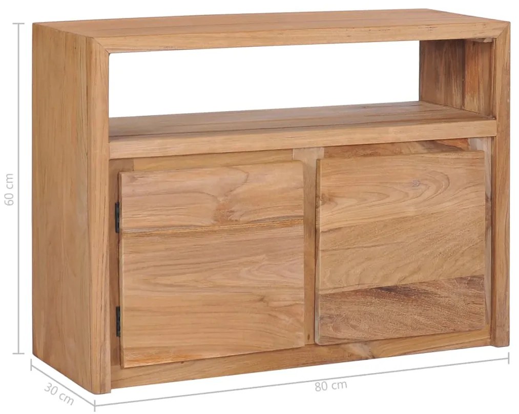 ΝΤΟΥΛΑΠΙ 80 X 30 X 60 ΕΚ. ΑΠΟ ΜΑΣΙΦ ΞΥΛΟ TEAK 282847