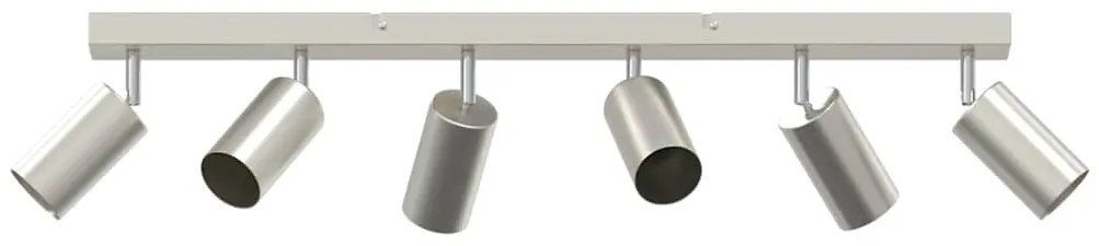 vidaXL Σποτ οροφής Βουρτσισμένο νικέλιο 73 x 5.5 x 16.5 εκ Ατσάλι