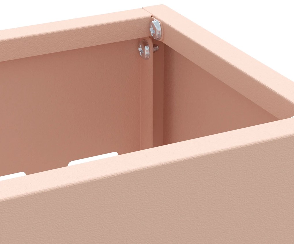 vidaXL Ροζ Βάση Ομπρέλας 28x12x41 εκ. Ατσάλι
