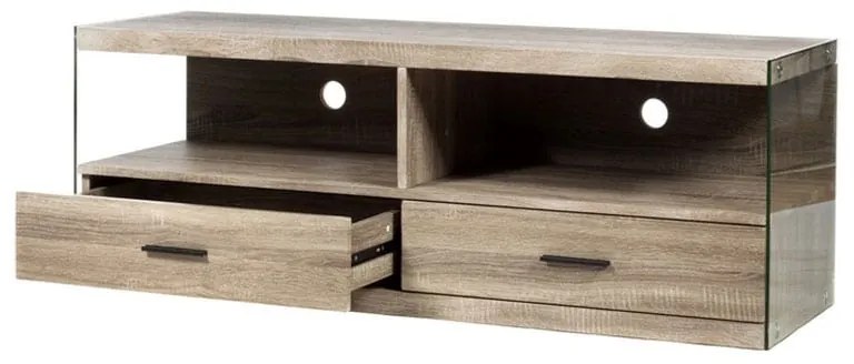 Artekko Chaan MDF Μπεζ Έπιπλο Τηλεόρασης (121x39x44)cm