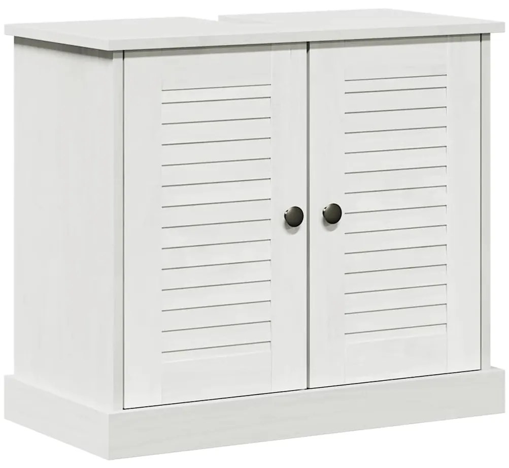 vidaXL Ντουλάπι νιπτήρα VIGO Λευκό και Αντίκα Λευκό 68 x 34 x 59 εκ.