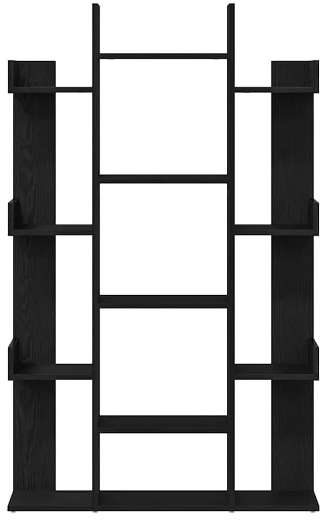 vidaXL Βιβλιοθήκη Μαύρης Δρυς 86x25,5x140 εκ από Επεξεργασμένο Ξύλο
