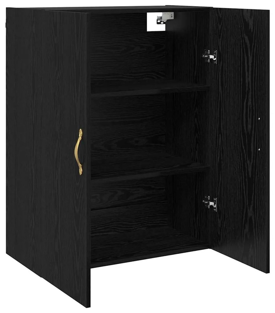 vidaXL Ντουλάπια Τοίχου 2 pcs Μαύρη δρυς 69.5 x 34 x 90 εκ.