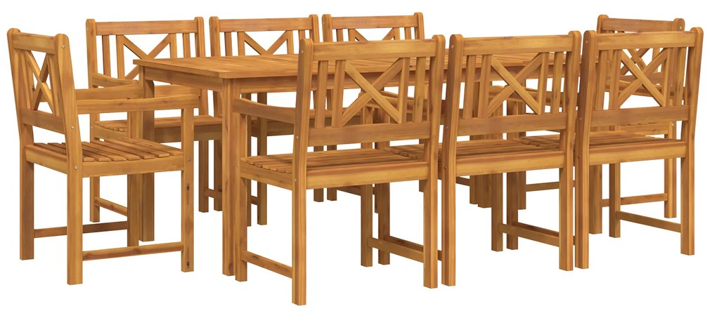 vidaXL Καρέκλες κήπου 2 τεμάχια 56x56x90 εκ Μασίφ ξύλο ακακίας