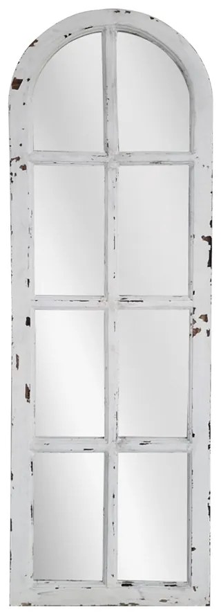 Artekko Mirroki Ξύλινος Λευκός Καθρέπτης Τοίχου (150x49)cm