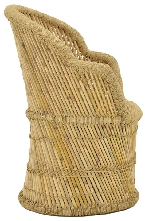Πολυθρόνα Treza Inart φυσικό μπαμπού 66x48x89εκ 66x48x89 εκ.