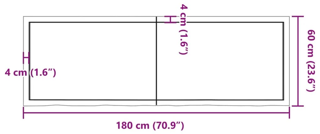 ΡΑΦΙ ΤΟΙΧΟΥ ΣΚΟΥΡΟ ΓΚΡΙ 180X60X4 ΕΚ. ΕΠΕΞΕΡΓ. ΜΑΣΙΦ ΞΥΛΟ ΔΡΥΟΣ 363842