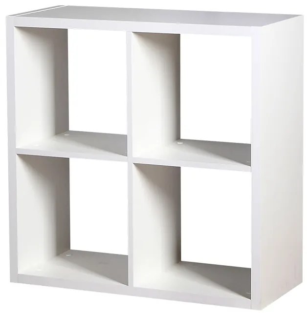 Βιβλιοθήκη Clever Cube-Λευκό - 77.00Χ32.00Χ77.00cm