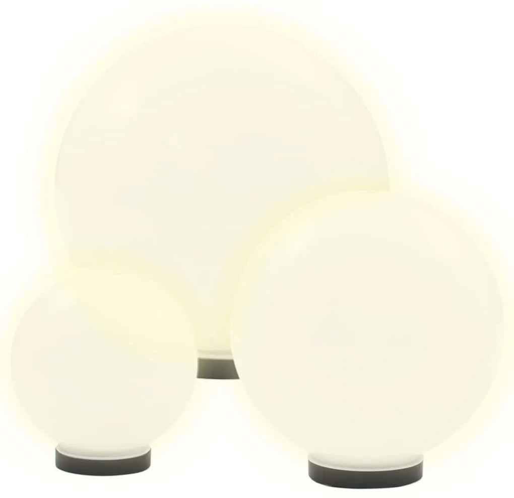 vidaXL Φωτιστικά Μπάλα LED 6 τεμ Σφαιρικά 20/30/40 εκ. Ακρυλικά (PMMA)