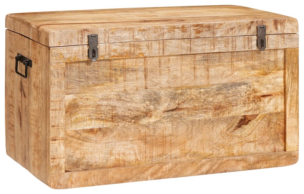 vidaXL Κουτί αποθήκευσης Καφέ 70 x 35 x 40 εκ. Μασίφ ξύλο μάνγκο