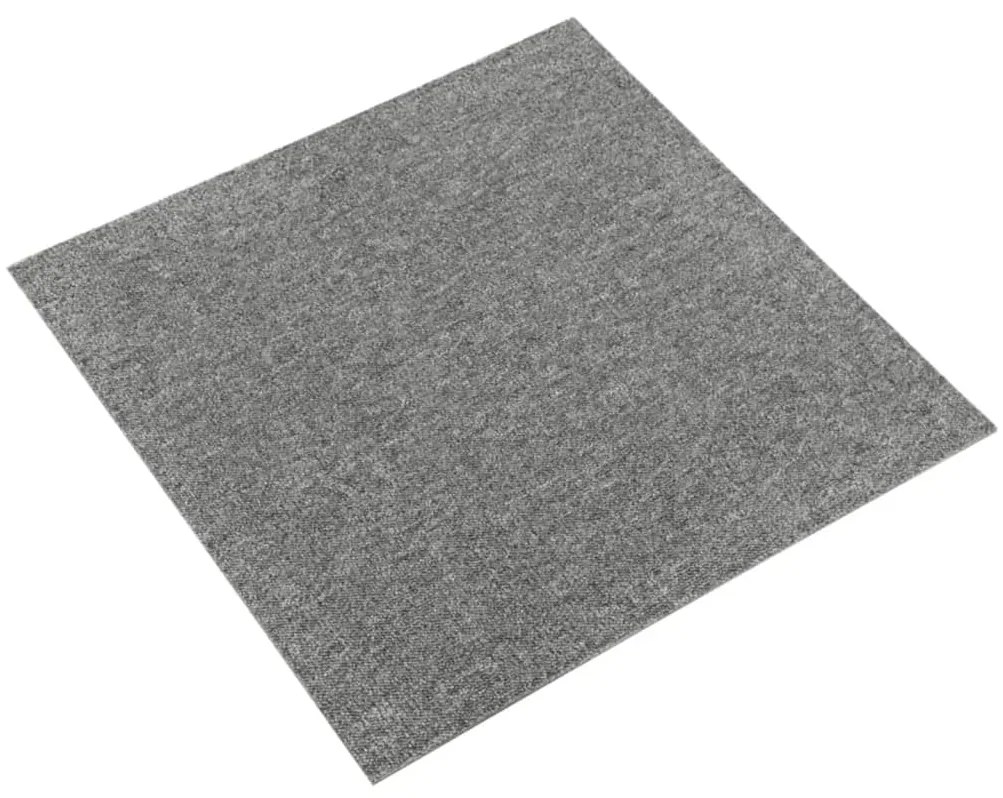 vidaXL Μοκέτα Πλακάκι 20 τεμ. Γκρι 5 μ² 50x50 εκ.