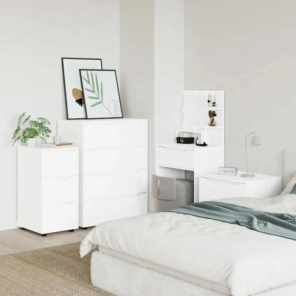 Ντουλάπι αποθήκευσης Λευκό 40 x 48 x 81 εκ Επεξεργασμένο ξύλο