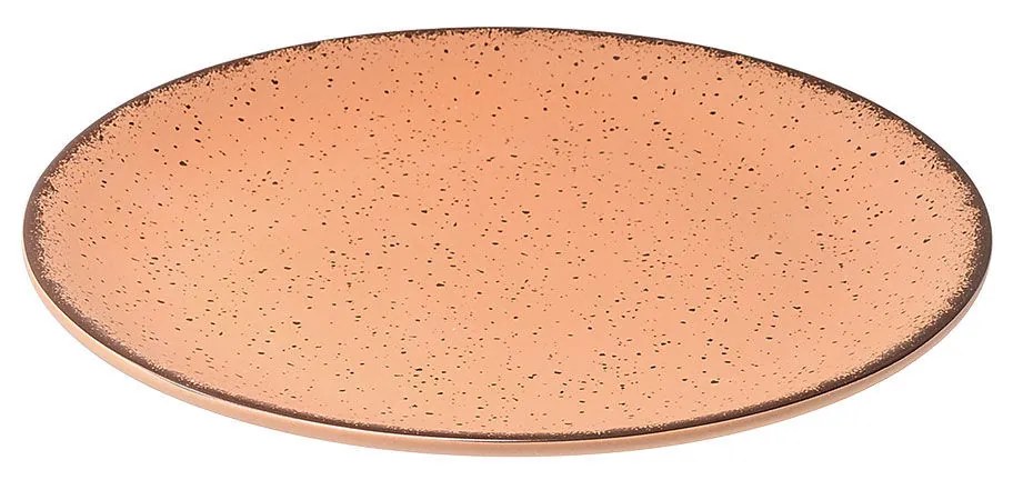 Πιάτο Ρηχό Πορσελάνινο Terra Salmon 21cm - Estia