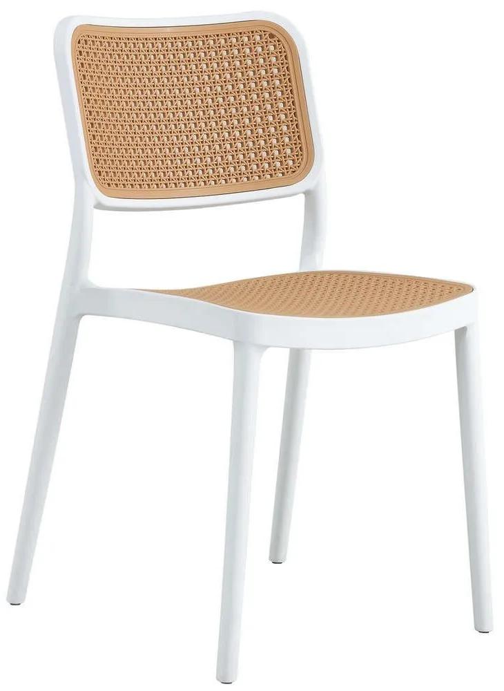 Καρέκλα Πολυπροπυλένιου HM5934.01 41x49x102cm Beige-White