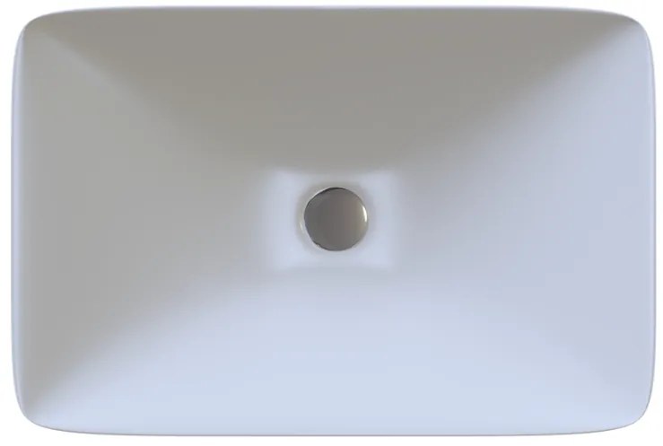 Sanitec Aktis 283 Νιπτήρας Συνθετικός Επικαθήμενος 60,5x38,5x9cm White