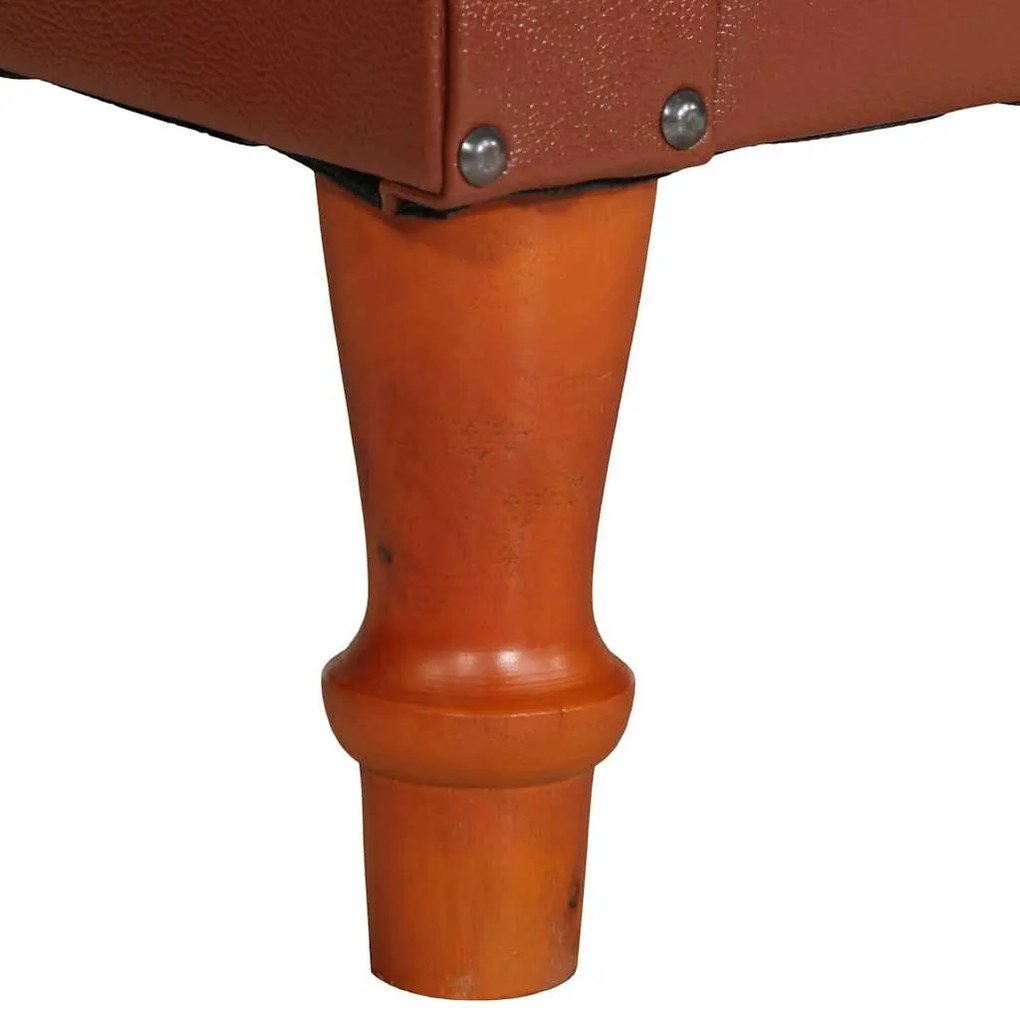 vidaXL Πολυθρόνα Καφέ από Γνήσιο Δέρμα