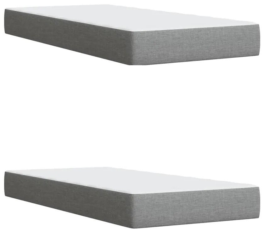 ΚΡΕΒΑΤΙ BOXSPRING ΜΕ ΣΤΡΩΜΑ ΑΝΟΙΧΤΟ ΓΚΡΙ 200X200 ΕΚ. ΥΦΑΣΜΑΤΙΝΟ 3289080