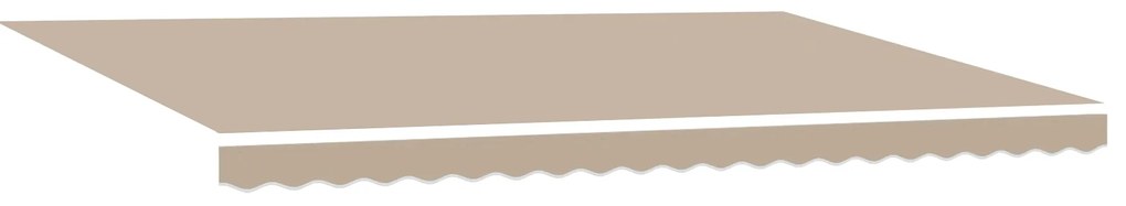 vidaXL Ανασυρόμενη Τέντα Μπεζ 500x300 cm
