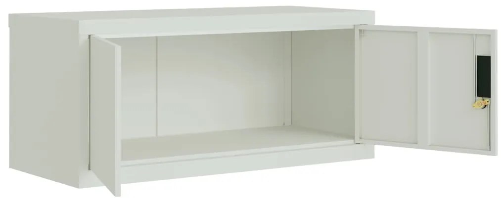 vidaXL Αρχειοθήκη Αν. Γκρι 90 x 40 x 220 εκ. Ατσάλινη
