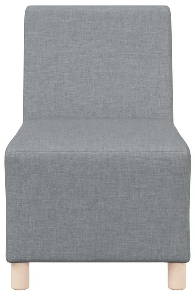 vidaXL Μοναδικός Καναπές χωρίς Χερούλια 3 pcs Ανοιχτό γκρι