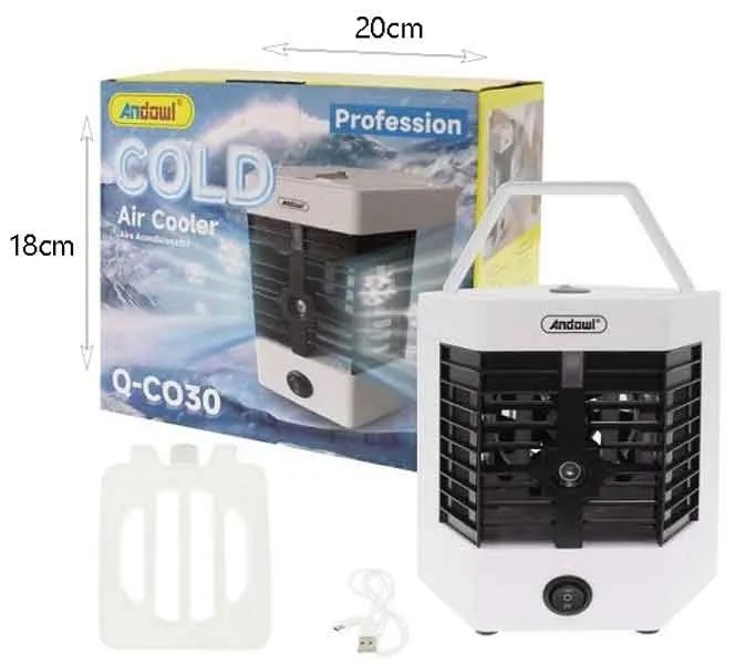 Andowl Φορητό mini air cooler υγραντήρας με 2 λειτουργίες Q-C030 - Air Cooler