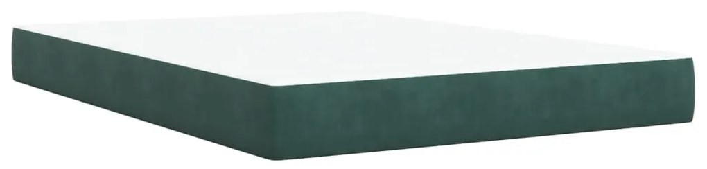 ΚΡΕΒΑΤΙ BOXSPRING ΜΕ ΣΤΡΩΜΑ ΣΚΟΥΡΟ ΠΡΑΣΙΝΟ 160X200ΕΚ. ΒΕΛΟΥΔΙΝΟ 3294685