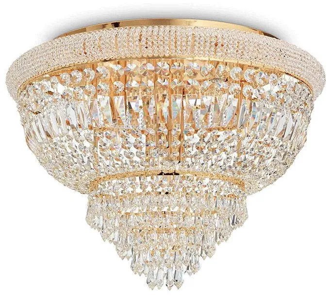 Φωτιστικό Οροφής-Πλαφονιέρα Dubai 243498 78x52,5cm 24xE14 40W Gold Ideal Lux