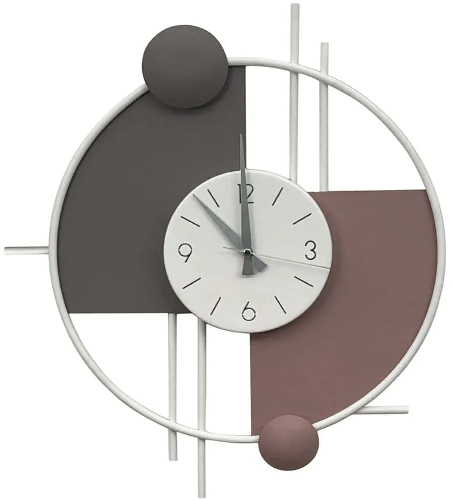 Ρολόι Τοίχου Miskin 279ENZ2722 55x65cm Multi Wallity Metal
